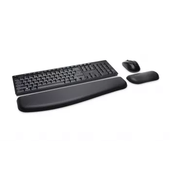 Kensington Pro Fit Wireless Desktop - nemecká, plná veľkosť (100%), bezdrôtová, RF Wireless, QWERTZ, čierna, myš súčasťou