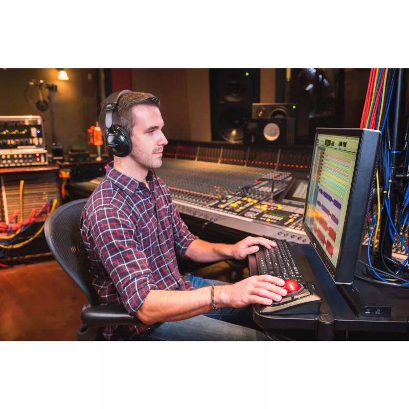 Kensington Expert myš bezdrôtový trackball, obojručný, optický, RF Wireless + Bluetooth, 400 DPI, čierna