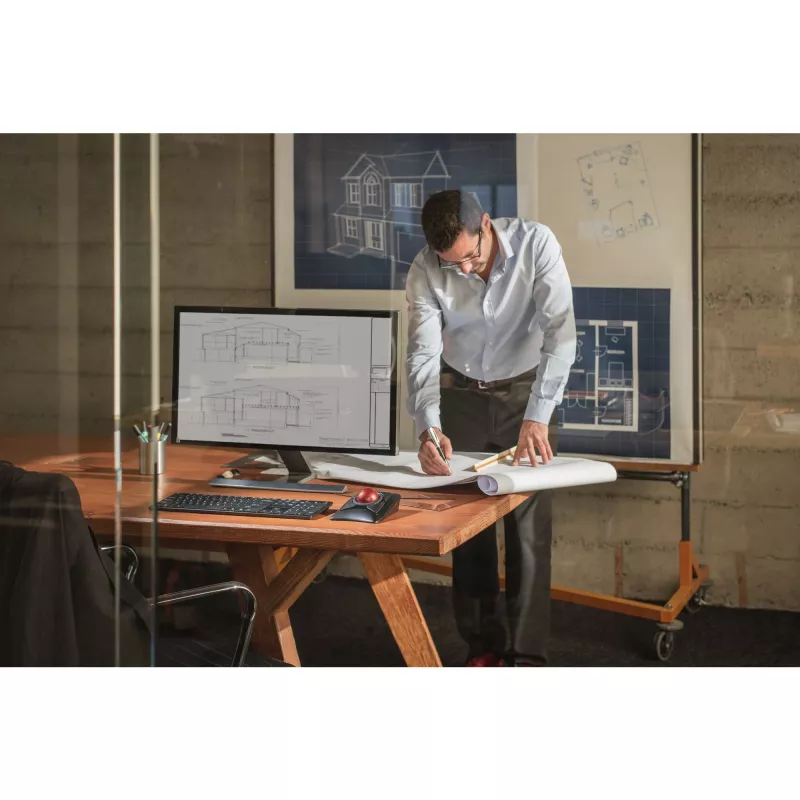 Kensington Expert myš bezdrôtový trackball, obojručný, optický, RF Wireless + Bluetooth, 400 DPI, čierna