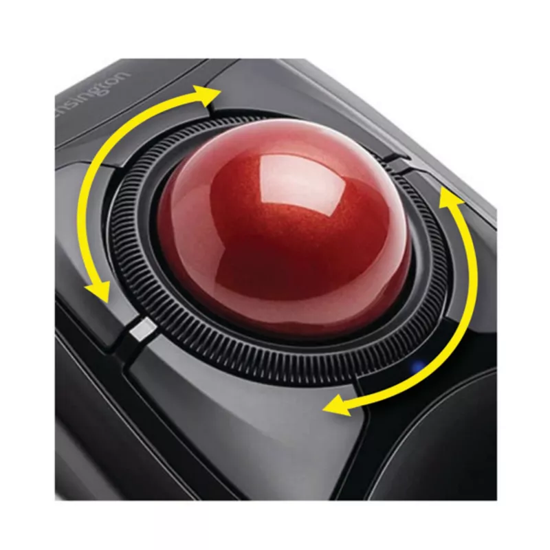 Kensington Expert myš bezdrôtový trackball, obojručný, optický, RF Wireless + Bluetooth, 400 DPI, čierna