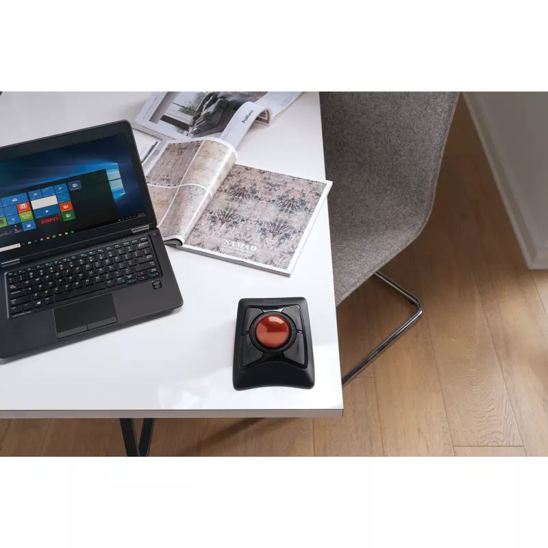 Kensington Expert myš bezdrôtový trackball, obojručný, optický, RF Wireless + Bluetooth, 400 DPI, čierna