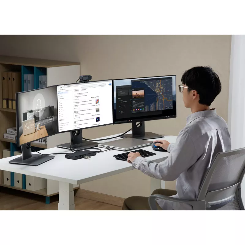 Kensington SD4842P EQ USB-C 10Gbps dokovacia stanica Triple Video Driverless s 100W Power Delivery
