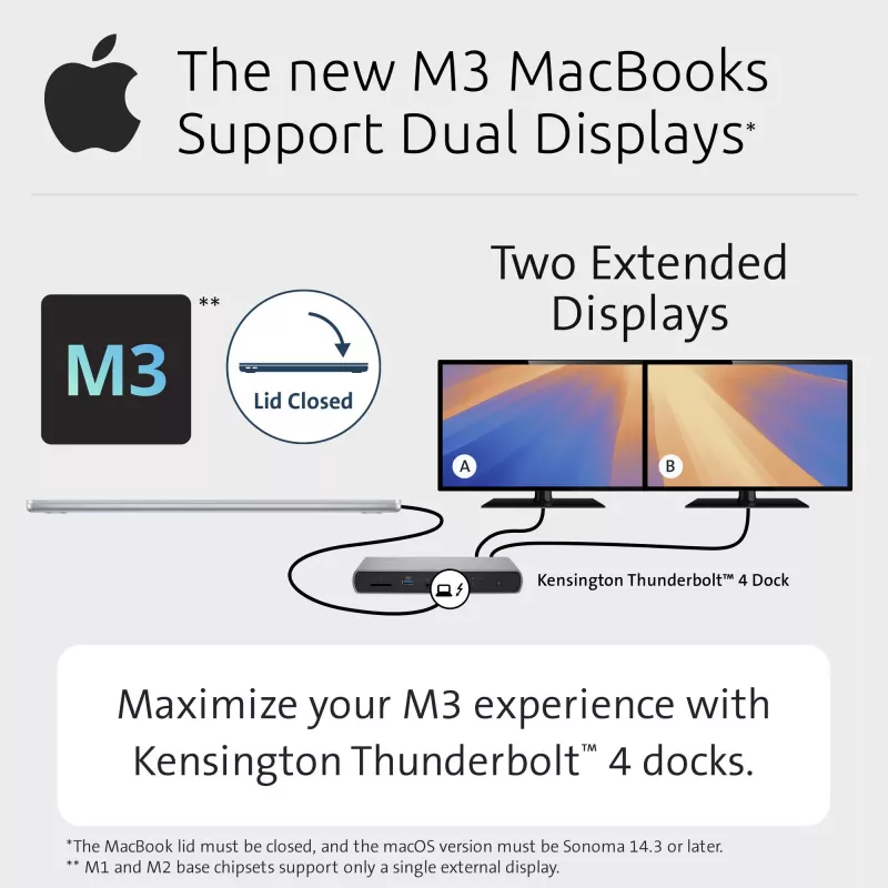 Kensington SD5760T Thunderbolt 4 Dual 4K dokovacia stanica s 96W napájaním