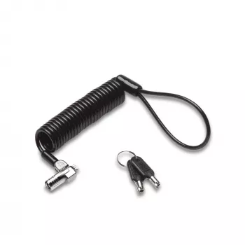 Kensington NanoSaver Portable Keyed zámok na notebook, 2,3 m, Kensington, kľúč, uhlíková oceľ, čierny, strieborný