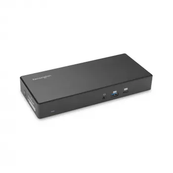 Kensington SD4781P EQ USB-C & USB-A Dual 4K dokovacia stanica, káblová, USB 3.2 Gen 2 (3.1 Gen 2) Type-C, 100 W, 3,5 mm, 10,100,1000 Mbit/s, čierna