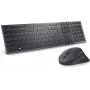 Sada klávesnica a myš DELL KM900 Office RF Wireless + Bluetooth QWERTZ nemecká grafitová