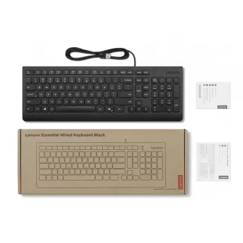 Lenovo 4Y41R64647 klávesnica Home/Office USB nemecká čierna