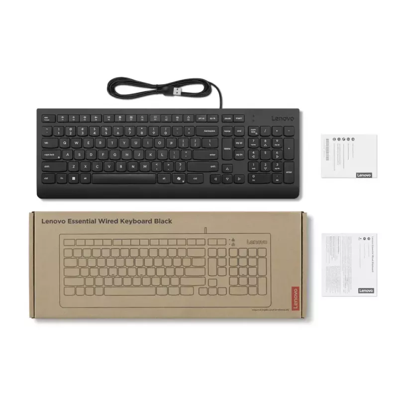 Lenovo 4Y41R64647 klávesnica Home/Office USB nemecká čierna