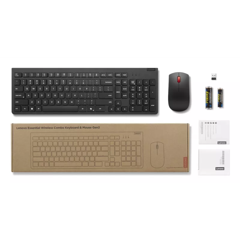 Lenovo 4X31R64467 klávesnica a myš v cene Universal RF Wireless nemecká čierna