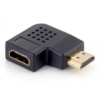 Zahnutý HDMI adaptér konektor samec na konektor samica Equip 118910