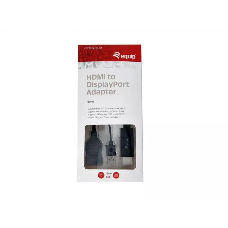 HDMI na DisplayPort adaptér Equip 119039
