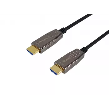 Equip HDMI 2.1 aktívny optický kábel, 30 m, 8K/60 Hz, 30 m, HDMI Type-A (štandard), HDMI Type-A (štandard), 3D, Audio Return Channel (ARC), čierny
