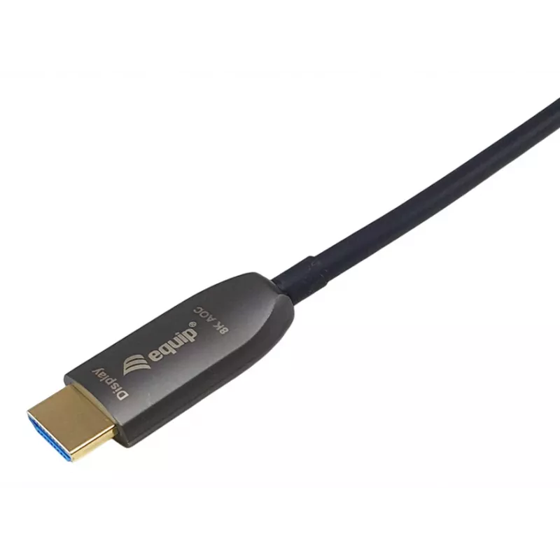 Equip HDMI 2.1 aktívny optický pancierový kábel, 50 m, 8K/60 Hz, 4K/120 Hz, 48 Gbit/s