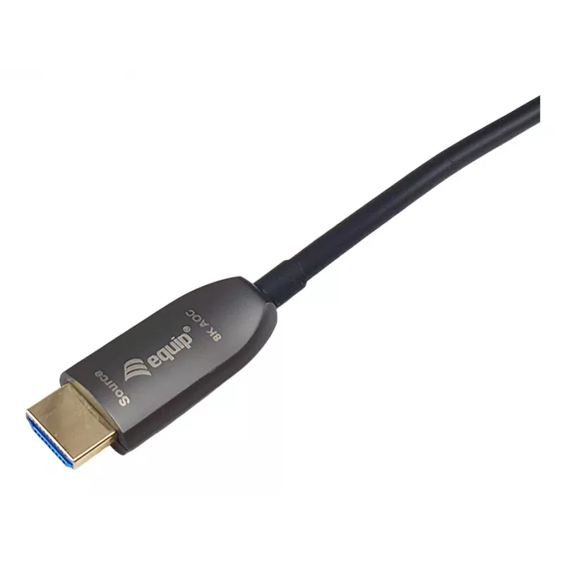 Equip HDMI 2.1 aktívny optický pancierový kábel, 50 m, 8K/60 Hz, 4K/120 Hz, 48 Gbit/s