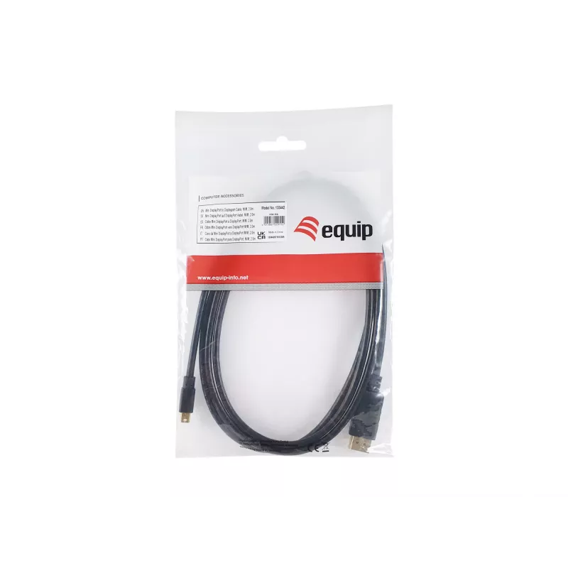 Equip Mini DisplayPort na DisplayPort kábel, M/M, 2,0 m