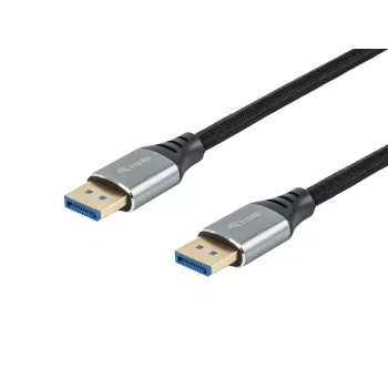 Equip DisplayPort 2.1 Premium kábel, 1,0 m, 16K/60 Hz, 54 Gbit/s