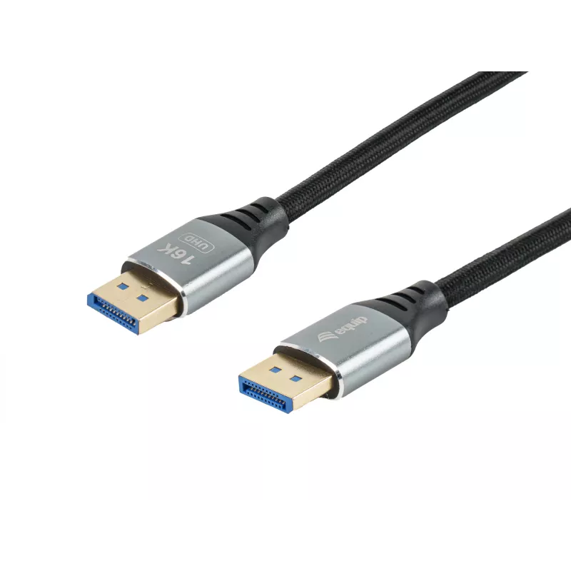Equip DisplayPort 2.1 Premium kábel, 2,0 m, 16K/60 Hz, 54 Gbit/s