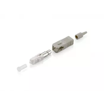 Equip SC konektor, multimode, béžový, SC, sivý, multimode, 8,95 mm, 7,3 mm, 38 mm