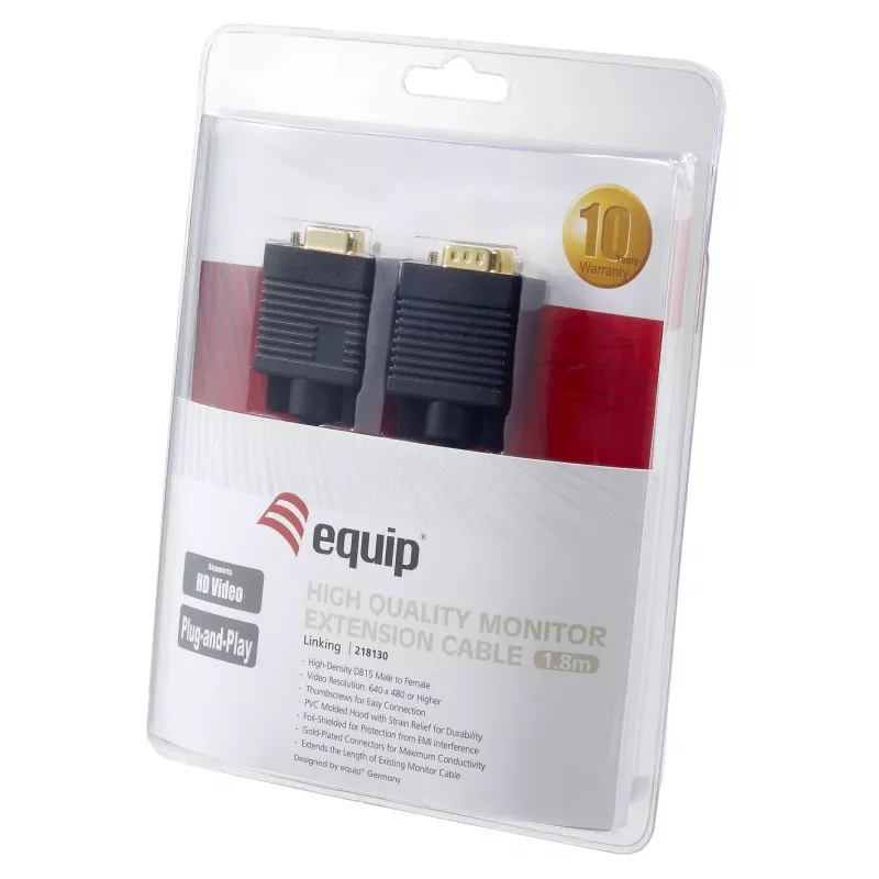 Equip HD15 VGA predlžovací kábel, 1,8 m