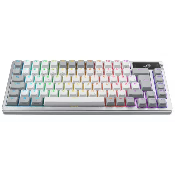 ASUS ROG Azoth biela klávesnica herná USB + RF Wireless + Bluetooth QWERTZ nemecká