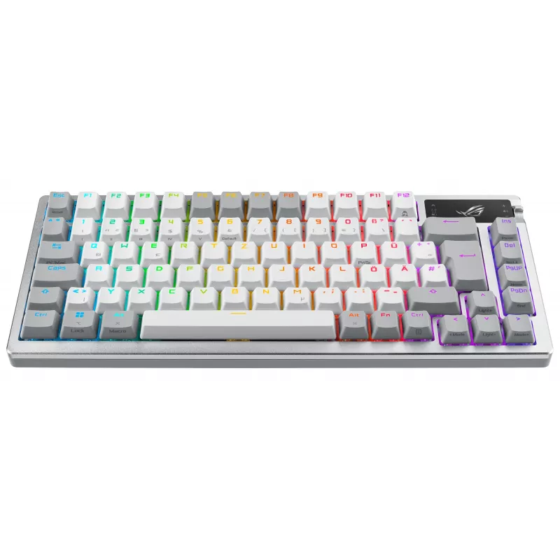 ASUS ROG Azoth biela klávesnica herná USB + RF Wireless + Bluetooth QWERTZ nemecká