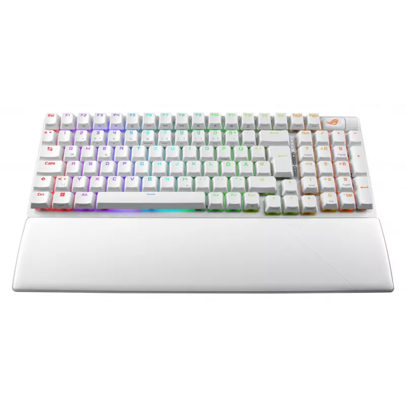 ASUS ROG Strix Scope II 96 Wireless klávesnica herná USB + RF Wireless + Bluetooth QWERTZ nemecká biela