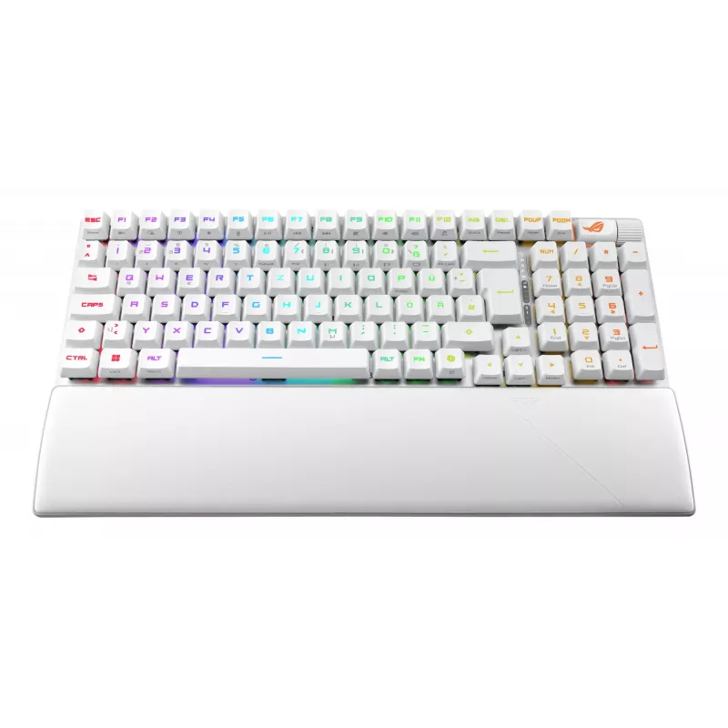 ASUS ROG Strix Scope II 96 RX Wireless klávesnica herná USB + RF Wireless + Bluetooth biela