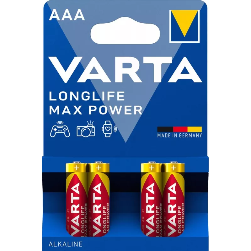 VARTA batéria Longlife Max Power Micro AAA LR03 1x4