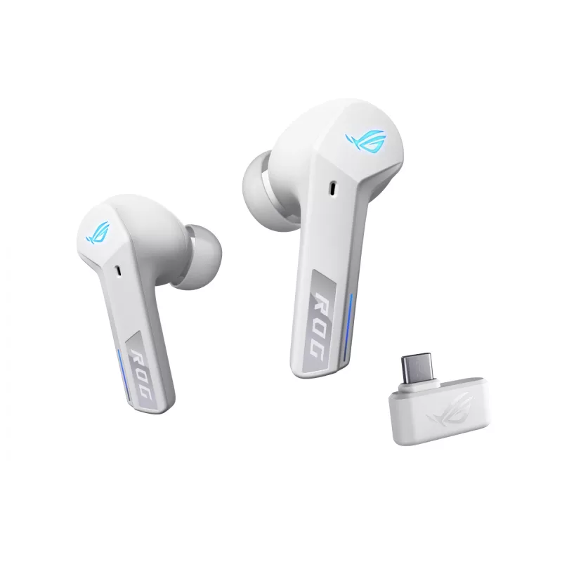 ASUS ROG Cetra True Wireless Speednova headset True Wireless Stereo (TWS) in-ear herný Bluetooth biela
