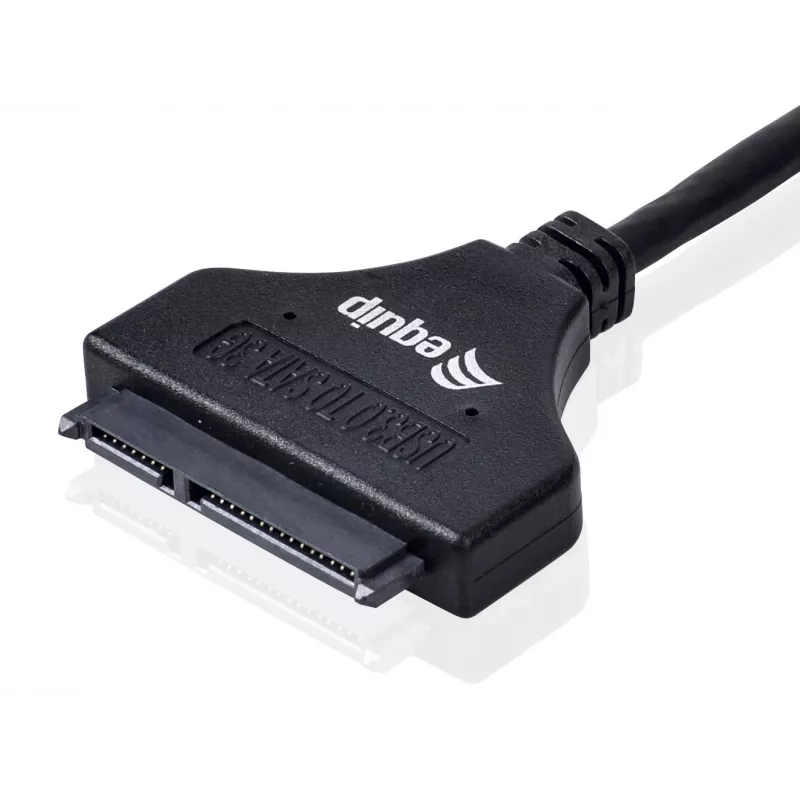 Equip USB 3.0 na SATA adaptér, čierny, 5 Gbit/s, CE, 50 mm, 9,5 mm, 550 mm