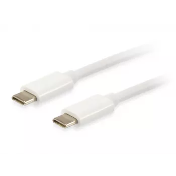 Equip Platinum USB Type-C kábel, 2 m, USB C, USB C, USB 3.2 Gen 2 (3.1 Gen 2), 10 Gbit/s, biely