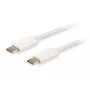Equip Platinum USB Type-C kábel, 2 m, USB C, USB C, USB 3.2 Gen 2 (3.1 Gen 2), 10 Gbit/s, biely