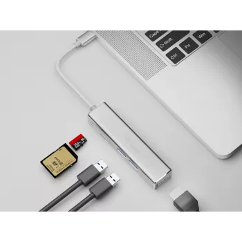 Equip USB-C 5-in-1 multifunkčný adaptér