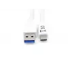 Equip USB 3.2 Gen 1 Type-C na A kábel, M/M, 1 m, 1 m, USB A, USB C, USB 3.2 Gen 1 (3.1 Gen 1), 5 Gbit/s, biela