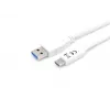 Equip USB 3.2 Gen 1 Type-C na A kábel, M/M, 1 m, 1 m, USB A, USB C, USB 3.2 Gen 1 (3.1 Gen 1), 5 Gbit/s, biela