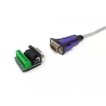 Equip USB-A na sériový RS-422/485 DB9 adaptérový kábel, sivý, 1,5 m, USB Type-A, DB-9, konektor samec, konektor samec