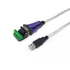 Equip USB-A na sériový RS-422/485 DB9 adaptérový kábel, sivý, 1,5 m, USB Type-A, DB-9, konektor samec, konektor samec
