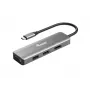 Equip USB-C na HDMI/DisplayPort/VGA/USB adaptér, USB Type-C, HDMI výstup, DisplayPort výstup, VGA (D-Sub) výstup, 3840 x 2160 pixelov