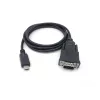 Equip USB-C na sériový DB9 kábel M/M 1,5 m čierny