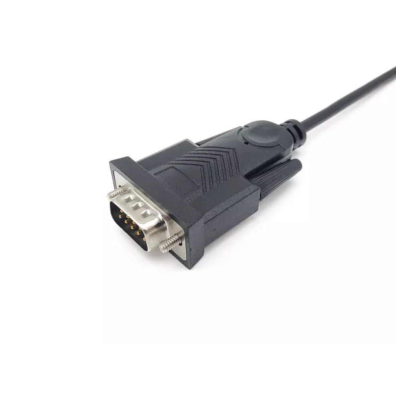 Equip USB-C na sériový DB9 kábel M/M 1,5 m čierny