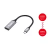 Equip USB-C na HDMI 2.0 adaptér, 4K/60Hz, 0,15 m, USB Type-C, HDMI, konektor samec, konektor samica, rovný
