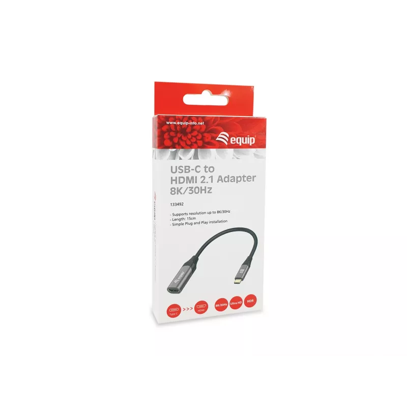 Equip USB-C to HDMI 2.1 adaptér 8K 30Hz 0.15m