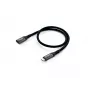 Equip USB 3.2 Gen 2 C-C predlžovací kábel, M/F, 1,0 m, 4K/60Hz, 10 Gbit/s