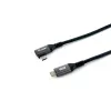 Equip USB 2.0 C na C 90° zahnutý kábel, M/M, 1,0 m, 100 W s Emark čipsetom
