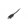 Equip USB 2.0 C na C 90° zahnutý špirálový kábel M/M 1 m čierny