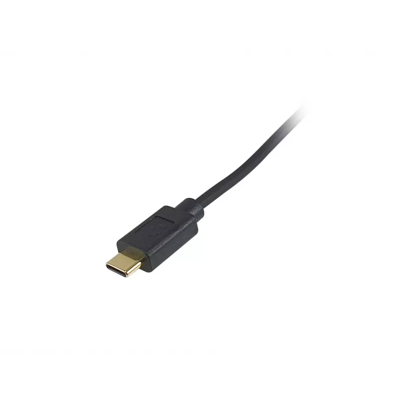 Equip USB 2.0 C na C 90° zahnutý špirálový kábel M/M 1 m čierny