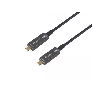 Equip USB-C na C aktívny optický kábel, 10m, 4K/60Hz, video+dáta+PD