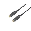 Equip USB-C na C aktívny optický kábel, 10m, 4K/60Hz, video+dáta+PD
