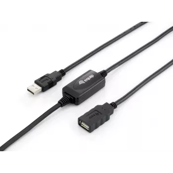 Equip USB 2.0 typ A aktívny predlžovací kábel konektor samec na konektor samica, 10 m