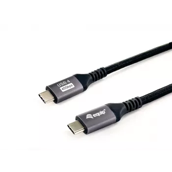 Equip USB 4 Gen 3 C na C kábel, M/M, 2,0 m, PD3.1 240 W, 8K/60 Hz, 40 Gbit/s, čierny